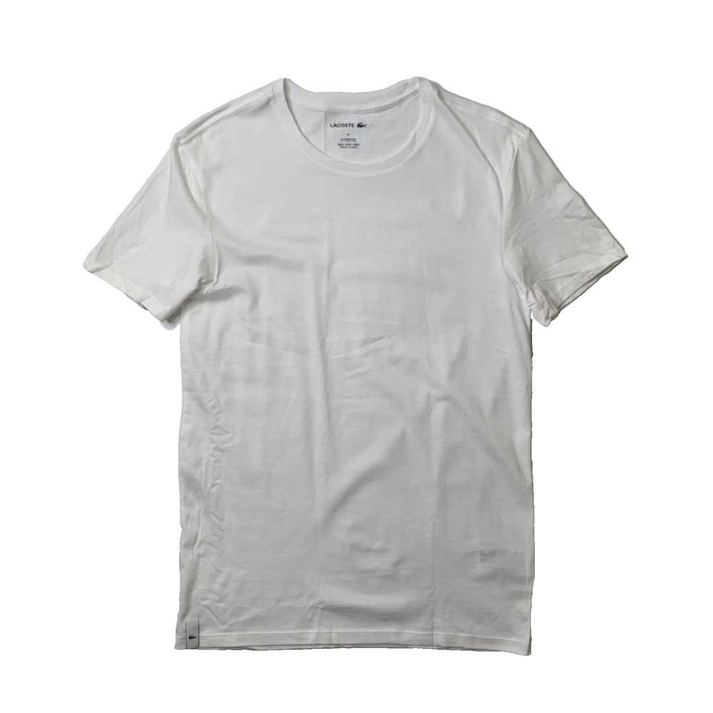 Lacoste Sleep Shirt Mens M Medium Underwear Cotton Short Sleeve Loungewear Base